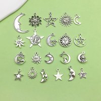 20/21pcs Alloy Ramadan Charms Sun Moon Pentagram Design Pendants for DIY Necklace Bracelet Jewelry Making Accessories