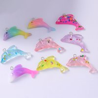 10pcs 35x14mm Cute Resin Animal Whale Charms Pendants for Jewelry Making Drop Earrings Necklaces Bracelets DIY Craft Accessories