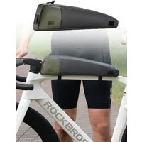 Bicycle 0.9L Top Tube Bag Large Capacity Tyvek Upper Tube Bag Lightweight Bike Front Frame Bag Bikepacking Toolkit Diagonal bag