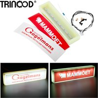 TRINOOD Roof Billboard Front LED Advertisement Light Box for 1/14 Tamiya RC Truck Tractor SCANIA VOLVO R620 F16 MAN Parts