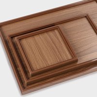 Walnut Wooden Diorama Base – High Density Sand Table Tray for Train Railway Scenery Architecture Layout & Model Display Platform
