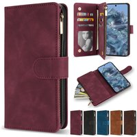 Wallet Multi-card Zipper Kickstand Photo Frame Magnetic Flip Leather Case For Google Pixel 8a 8 Pro 7a 7 6a 6 Protective Cover