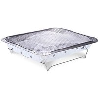 G6KF Portable Barbecue BBQ Grill with Charcoal Disposable Aluminum Foil for Home Outdoor Travel Fishing Camping