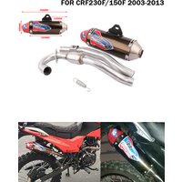 AliExpress NONE Motorcycle pipe Middle&Rear Exhaust Muffler Pipe motorcycle accessories low price For CRF230F CRF150F 2003-2013 Dirt pit bike