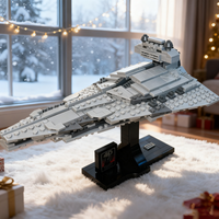 488pcs MOC Imperial Star Destroyer ISD Midi Scale Battle Model Building Blocks Construction Toys Festival Gifts Brick