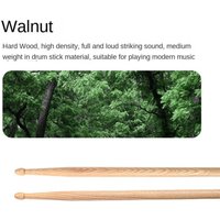 Classic 5A/7A Drum Sticks Wood Oak Instrument Accessories Walnut Percussion Drumsticks Drum