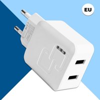 2-Ports Fast Charger with USB Ports - Multi-USB Charger for iPhone 16/15/14/13/12/8/XR for galaxy S24 Ultra/S23/S22/S21 for ipa