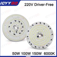 50W 100W 150W 220V Industrial And Mining Light Panel SMD2835 High Power Suitable For Factory Garage Warehouse Industrial Lightin
