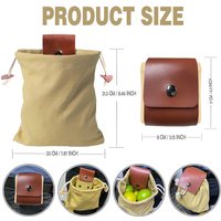 Orchard Foraging Bag Waist Hanging Bag Leather Canvas Picking Bag Jungle Artisan Bag Outdoor Camping Storage Bag Nut Storage Bag