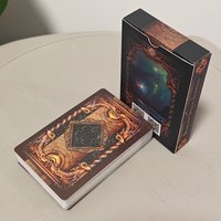 9*6cm Magic Mirror Lenormand, A Deluxe 40-Card Divination System (36 Pcs Lenormand Cards + 4 Extra Cards) in Russian Language