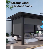 High Quality New Design Custom Motorized Smart Control Windproof Roller Blinds For Outdoor