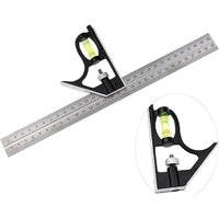1PC 300mm (12 ") Adjustable Engineers Combination Try Square Set Right Angle Ruler Level Free Shipping