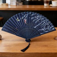 Titanium Alloy Fan Easy Open Close Portable Handheld Martial Arts Metal Fan for Men Ancient Style Self Defense Fan