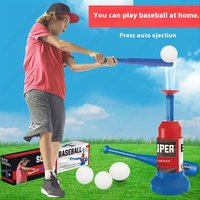 5pcs Kids Baseball Set, 1 Adjustable Bat & 1 Ball Launcher with 3 Balls,Family Travel Game, Perfect for Thanksgiving/Christmas