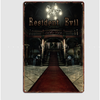 Resident Evil Remake Poster Metal Sign Custom Bedroom Room Decor Home Wall Decor Posters Indoor Wall Decoration