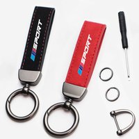 Premium Vintage Suede Leather Car Keychain Durable Metal Car Key Ring For BMW X1 X3 X5 E70 F15 F48 G30 G20 F30 F10 E90 E60 Z4