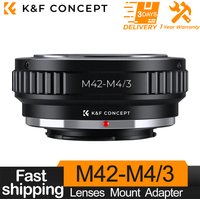 K&F CONCEPT M42-M4/3 Lens Adapter Ring for M42 Lens to Micro Four Thirds M4/3 MFT Camera GF1 GH2 G3 GH3 GX1 EP1 EP2 EP3 EM5