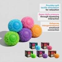 Nee Doh New In Stock Fuzz Ball Stress Relief Squeeze Toy Soft Non Sticky Cute Smile Face Flower Shape For Office Home Adults