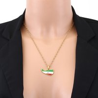 Africa Somaliland Map Flag Pendant Necklace Stainless Steel Men Women Gold Color Maps Jewelry Gift