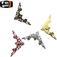 20pcs Metal Decorative Corner Cover Edge Protector for Book Scrapbook Photo Album Frame Jewelry Chest Gift Wine Wooden Box Case