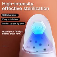 New Model Toilet Sanitizing Lamp UVC UV Portable Mini Home USB Rechargeable Disinfection Light Sanitizer