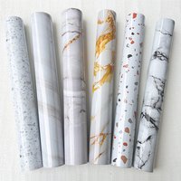 Self-Adhesive Marble Contact Paper - Light-colored Gilded Vinyl Wrap, Waterproof & Durable for Countertops, Cabinets, Wallpaper