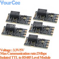 10pcs/1pc Isolated TTL to RS485 Level Board Module Serial Automatic Reverse High Speed 2Mbps Half-duplex Communication Isolation