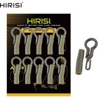 10pcs Carp Fishing Rubber Back Lead Clips with Sleeve Safety Carp Fishing Accessories AI059