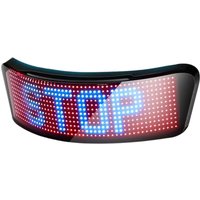 AliExpress 2025 Motorcycle Helmet Warning Light Night Riding DIY Display Helmet Programmable Bike Taillight LED Screen Led RGB Screen H7X4