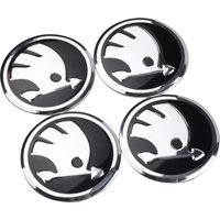4pcs 56mm Car Styling Wheel Center Hub Caps Rim Cover Badge Emblem Sticker For Skoda Rapid Fabia Octavia 2 A7 A5 A4 Yeti Superb