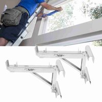 2PCS Ladder Jacks Ladder Jacks Adjustable Stabilizer Tripod Load Bearing Bracket Alloy Steel Ladder Stand Kit Ladder Stabilizer
