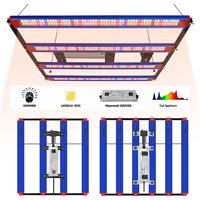 2025 Latest LED Grow Light 320W 650W 1000W with Sam--ng LM301H EVO Diodes, Uniform PPFD Dimmable Daisy Chain 6 Bars Grow Lights
