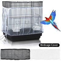 Couverture de Cage à oiseaux en maille de Nylon réglable, collecteur de graines de Cage à oiseaux universel, filet de plumes de graines, protection de couverture de Cage à oiseaux