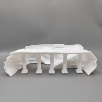 3D Printed Ancient Greek Temple Ruins Aquarium Decor, Roman Column Fish Tank Landscape Ornament, Betta Fish Hideout Cave