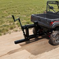 1-Punkt Manueller Implement-Lift, Schwerlast-Verstellbarer 3-Punkt-Anhängerkupplungsadapter für ATV, UTV & Traktoren