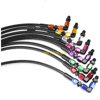Easy Installation Hydraulic Brake Oil Hose 90° Brake Line Oil Tube Pipe for Motorcycle Scooter ATV Dirt Pit Bike X37F