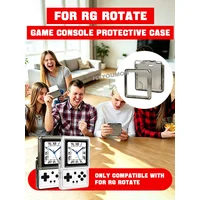 For ANBERNIC RG Rotate Console Transparent Soft Silicone Protective Case Clear Black TPU Protective Case Gaming Accessories
