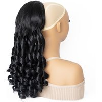 Synthetic Loose Wave Hair Ponytails for Women Curly Synthetic Draw-string Ponytails 18 Inch Heat Resistant Synthetic Ponytails