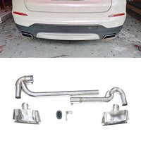 304 Stainless Steel Car Single Exhaust Tip For BMW F25 X3 F26 X4 Mufflers UP Square Exhaust Tips Tailpipe Exhaust System Nozzle