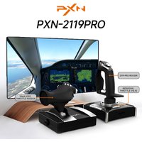 PXN 2119 PRO Flight Simulator Gamepad Vibration Controller Joystick for PC/Desktop PS4 Flight Joystick Game Controller