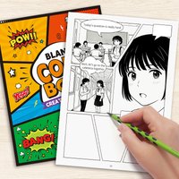 Splicing Style Hand Drawn Comic Decompression Drawing Book Comic Graffiti Drawing Book, 32 Page Splicing Blank