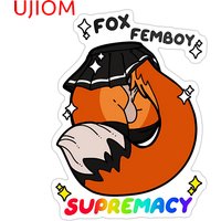 UJIOM Furry Femboy Ass Graphics Wall Sticker Amusing Sofa Wall Decal Occlusion Scratch Nice Graphics Kitchen Cupboard Decoration