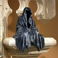 Statue de Faucheuse Noire en Résine, Robe Excitante, Figurine de Bureau, Ornements, Sculpture de Fantôme d'Horreur, Décorations