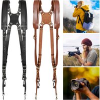 Double Shoulder Camera Strap Adjustable Camera Shoulder Belt Portable Shoulder Harness Outdoor Photography Tools