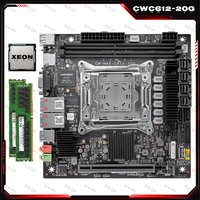 CW-NAS-C612-20G Server Motherboard LGA2011-3 Xeon E5 V3 V4 Dual Intel X550 10G LAN DDR4 ECC Dual M.2 NVMe Mini ITX