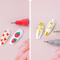 1pc/4pcs/12pcs New Waterproof Nail Art Graffiti Pen 3D Abstract Line Nail Art Drawing Pen Manicure Tool DIY Painting Liner