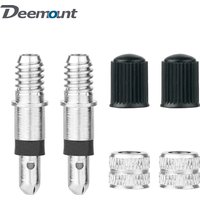 Copper Inserts for Dunlop Valve Bicycle DV EP2 Ventil Core W/ Brass Nuts Threaded Cap No Hose Tubeless Fits Blitz Wood Nozzle