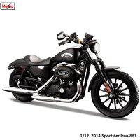 Maisto 1:12 Harley Davidson 2014 Sportster Iron 883 Classic Static Die Cast Motorcycle Model Collectible Toy Gift