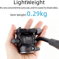 XILETU LS2A Tripod Fluid Head Panoramic Hydraulic Damping Video Mini Head For Tripod Monopod Camera Holder Stand Mobile SLR DSLR