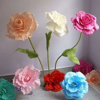 NEW Silk PE Foam Rose Artificial Flowers Giant Simulation Rose Flowers Peony Background Fake Flowers Rose Branch Garden